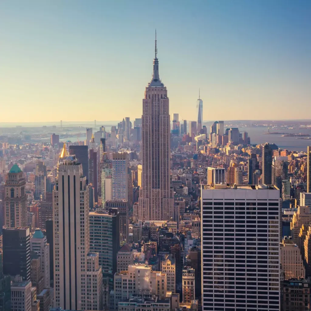 aerial-view-manhattan-skyline-skyscrapers-sunrise-new-york-city-usa